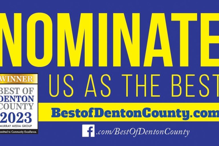 Nominate Us Best of Denton County Nominate Us Best of Denton County